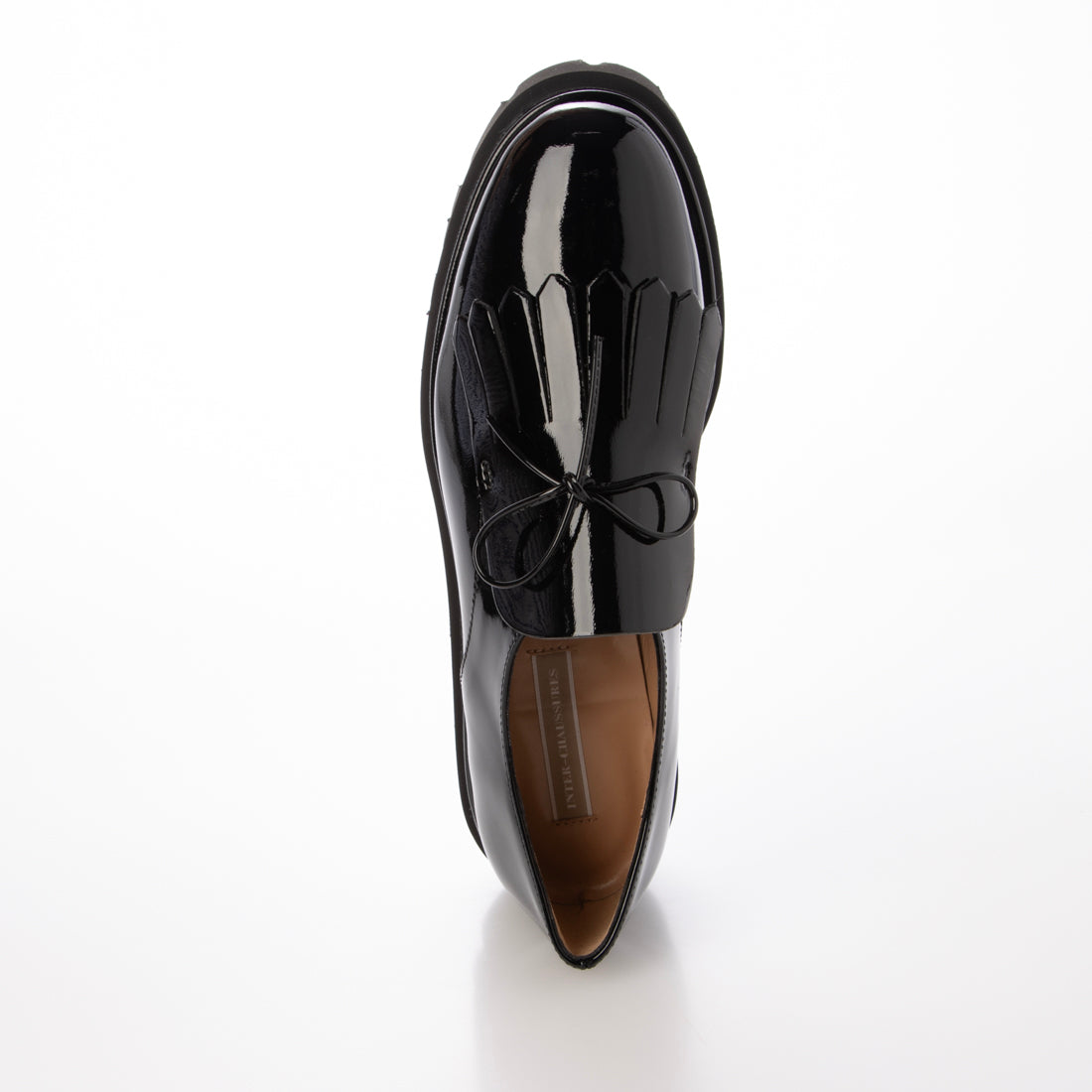 インターショシュール INTER-CHAUSSURES ライトタンクソールキルトシューズ （ブラックエナメル） ブラックエナメル