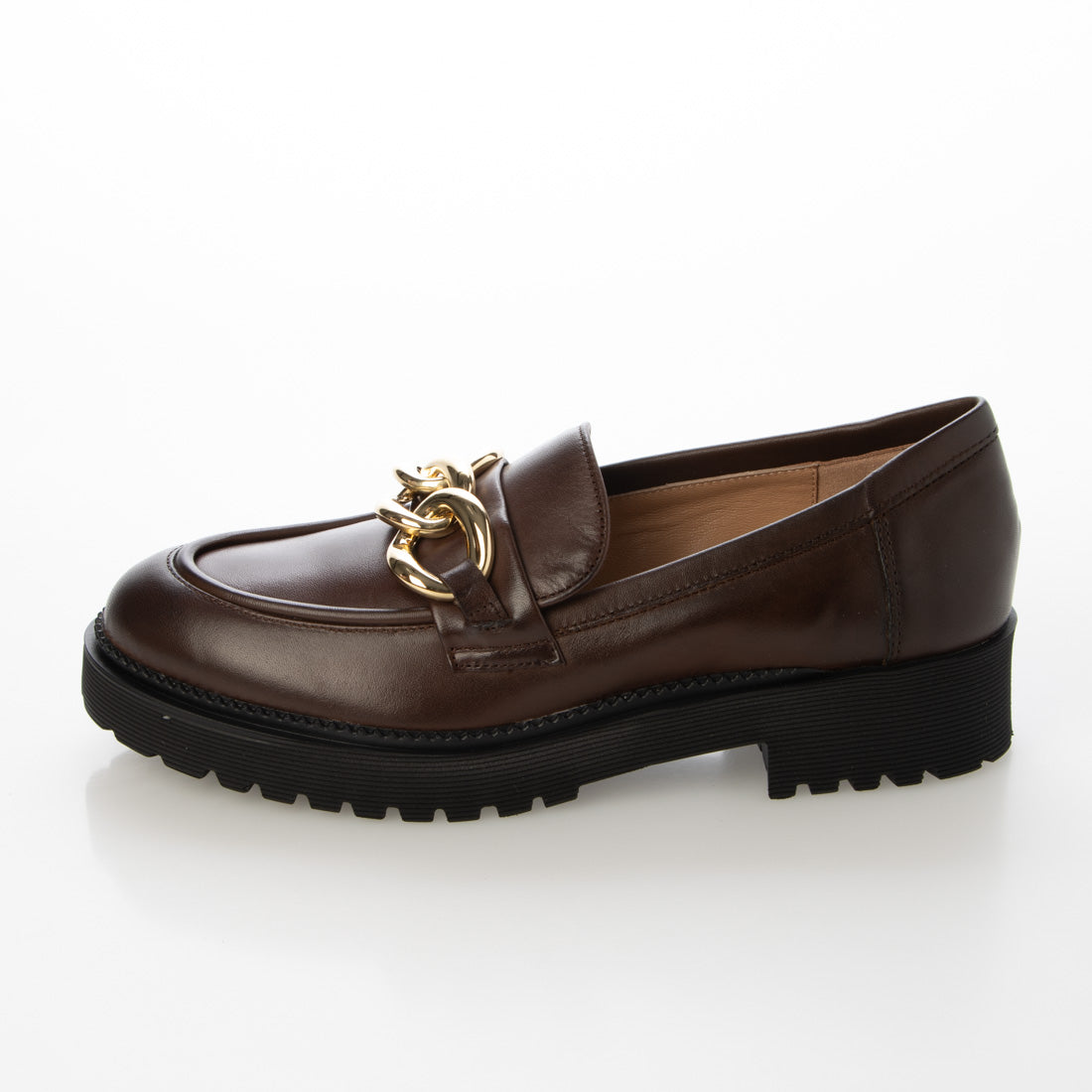インターショシュール INTER-CHAUSSURES ラウンドトウチェーンローファー