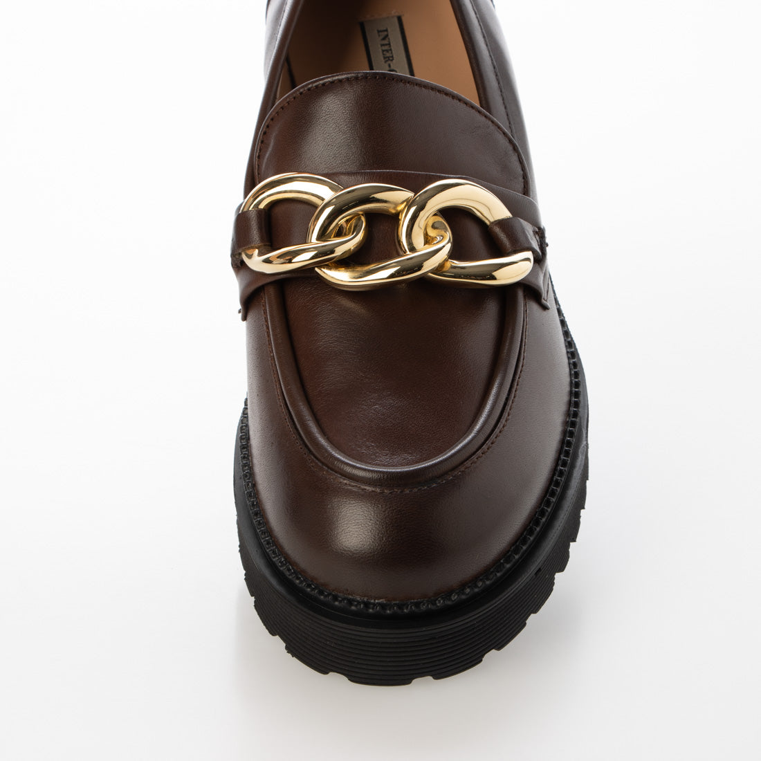 インターショシュール INTER-CHAUSSURES ラウンドトウチェーンローファー