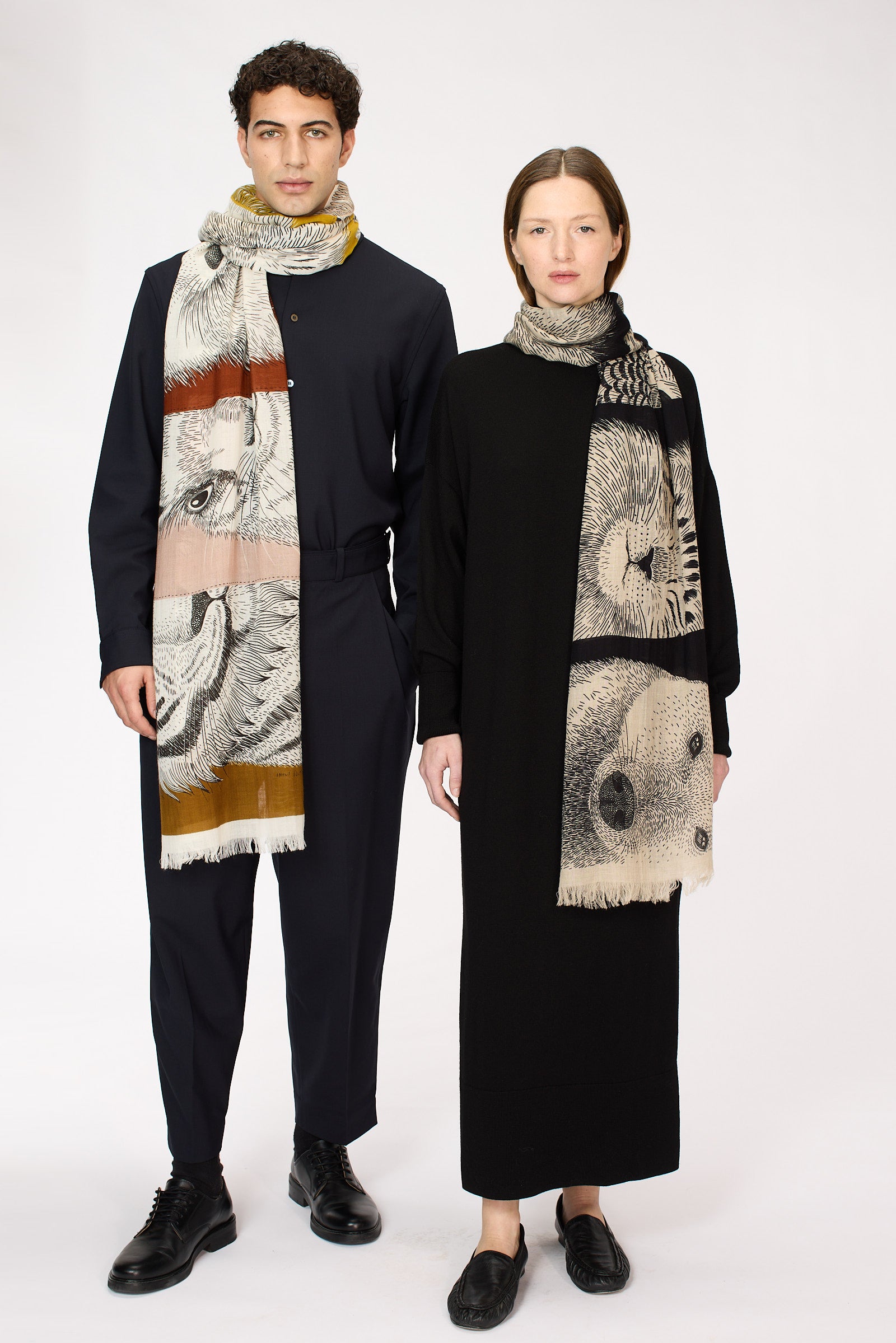 【正規取扱店】イヌイエディションズ INOUI EDITIONS ET20FRE_SCARF 70 FRERES （NATURAL） NATURAL