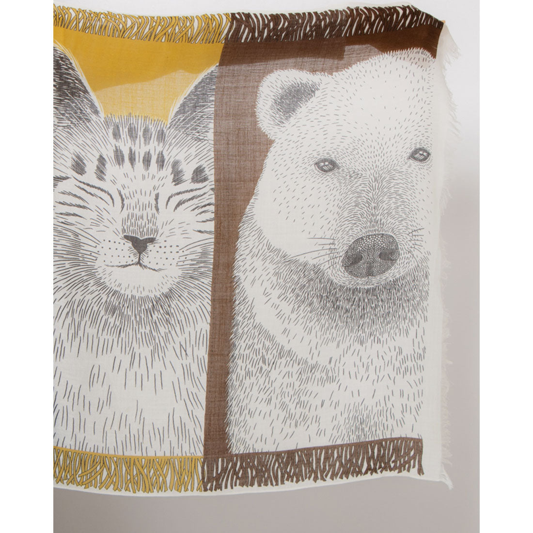 【正規取扱店】イヌイエディションズ INOUI EDITIONS ET20FRE_SCARF 70 FRERES （NATURAL） NATURAL