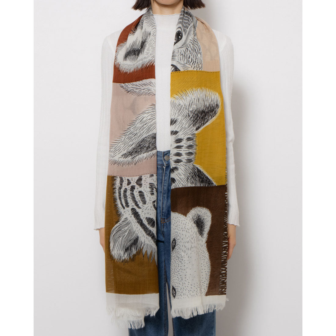 【正規取扱店】イヌイエディションズ INOUI EDITIONS ET20FRE_SCARF 70 FRERES （NATURAL） NATURAL