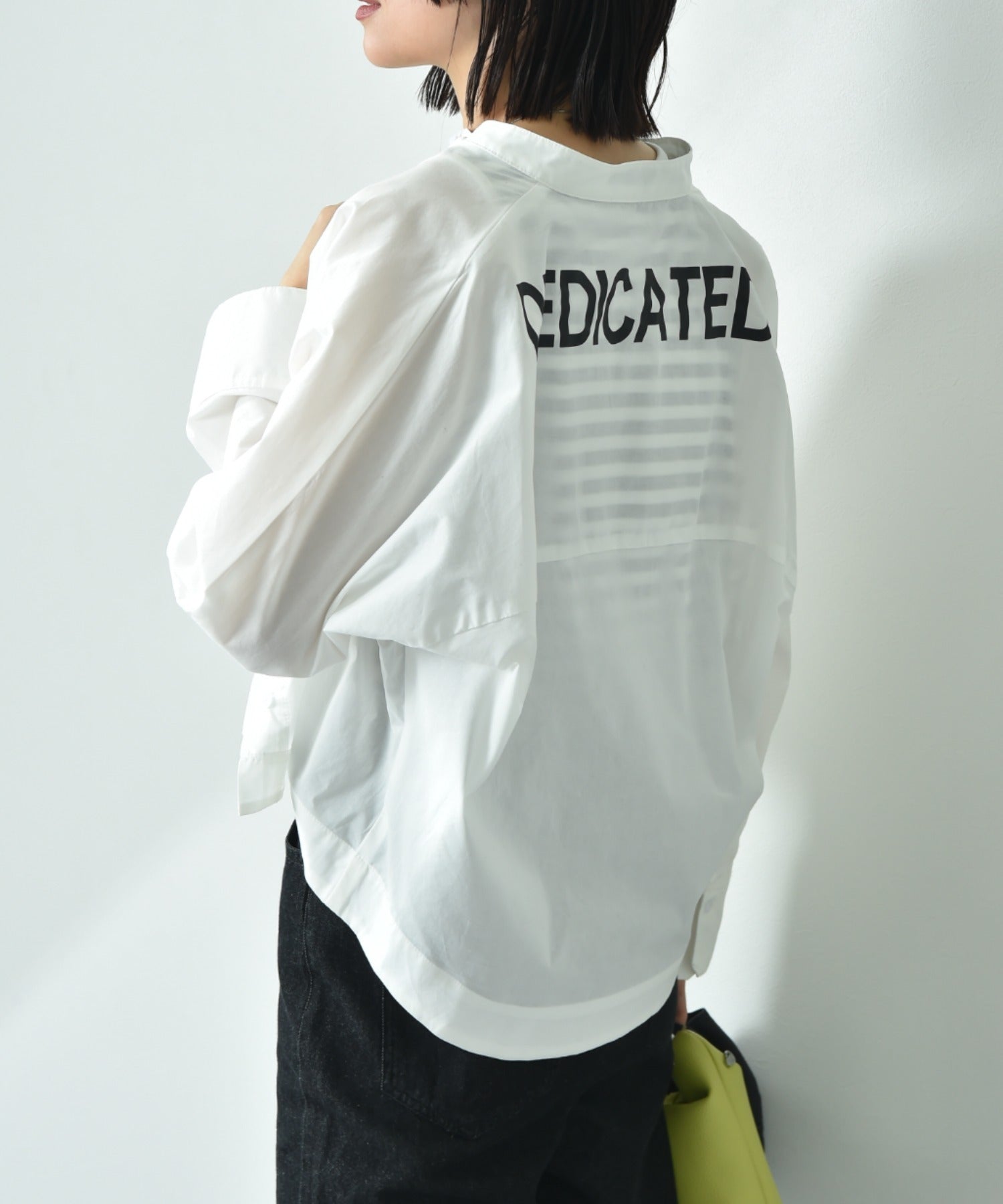 インタープラネット INTERPLANET BACKプリントドルマンシャツ （サックス） サックス