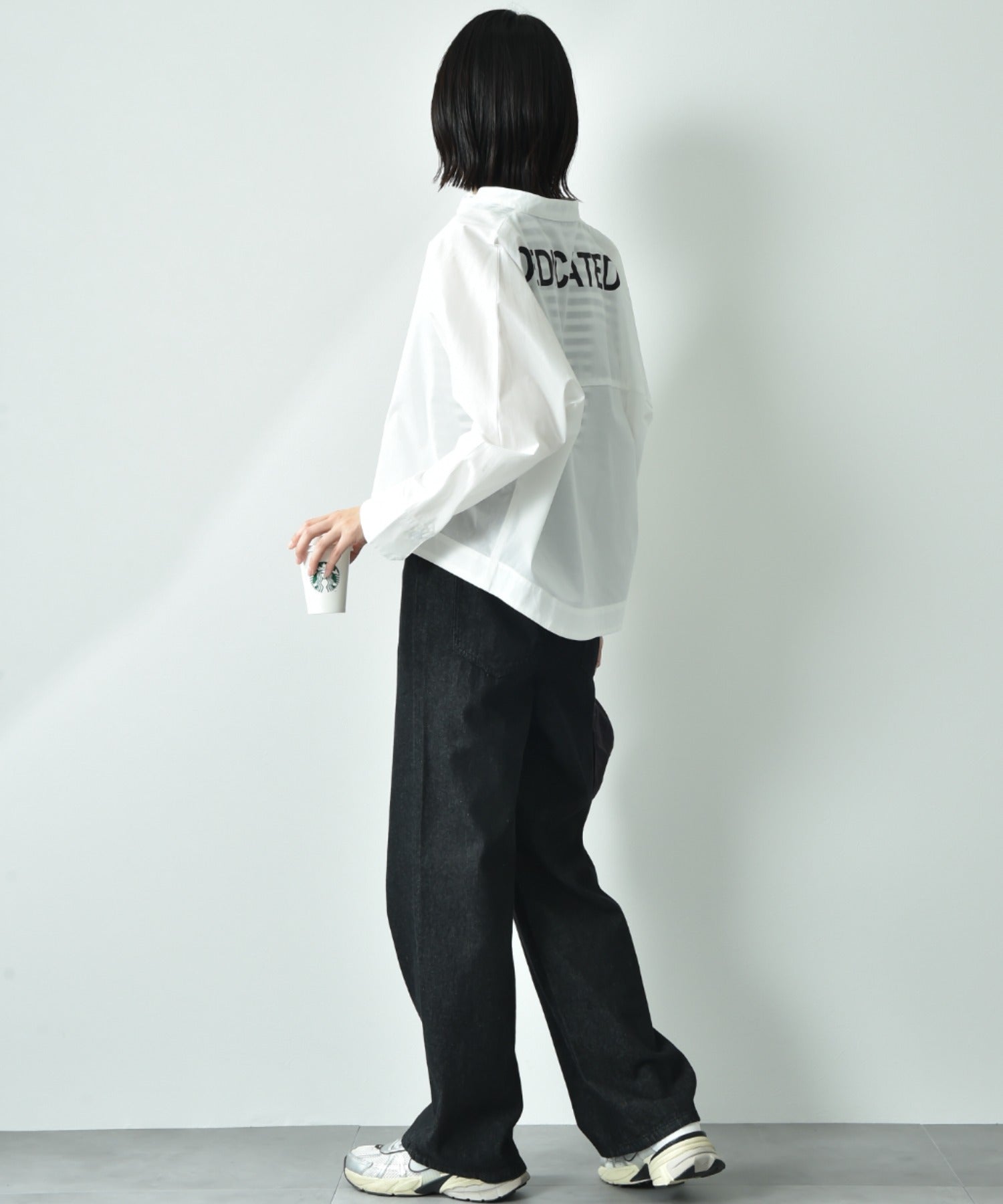 インタープラネット INTERPLANET BACKプリントドルマンシャツ （サックス） サックス