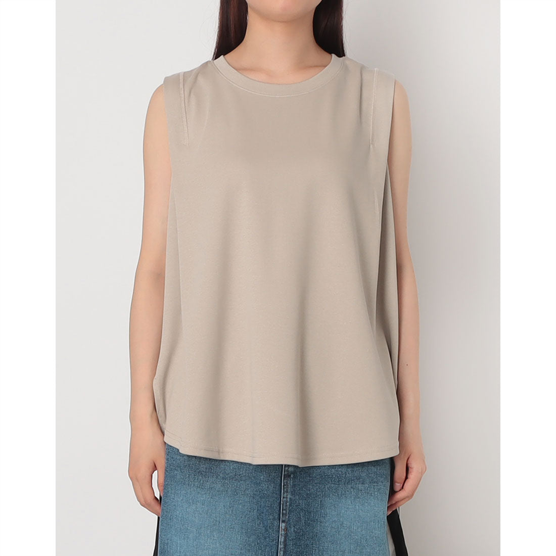 インタープラネット INTERPLANET 【接触冷感】パネル切替ノースリプルオーバー （グレージュ） グレージュ