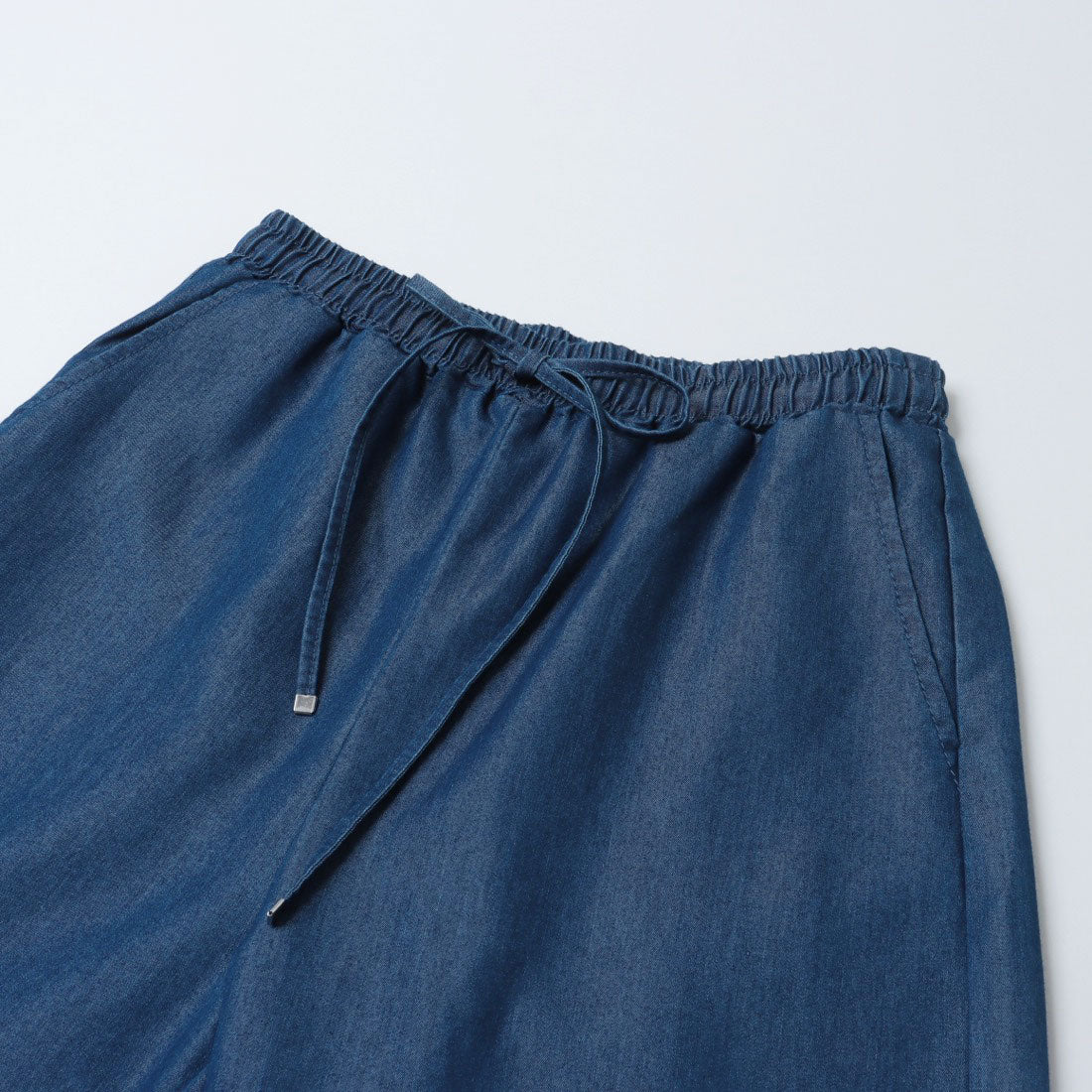 インタープラネット INTERPLANET ライトデニムワイドパンツ （ネイビー） ネイビー