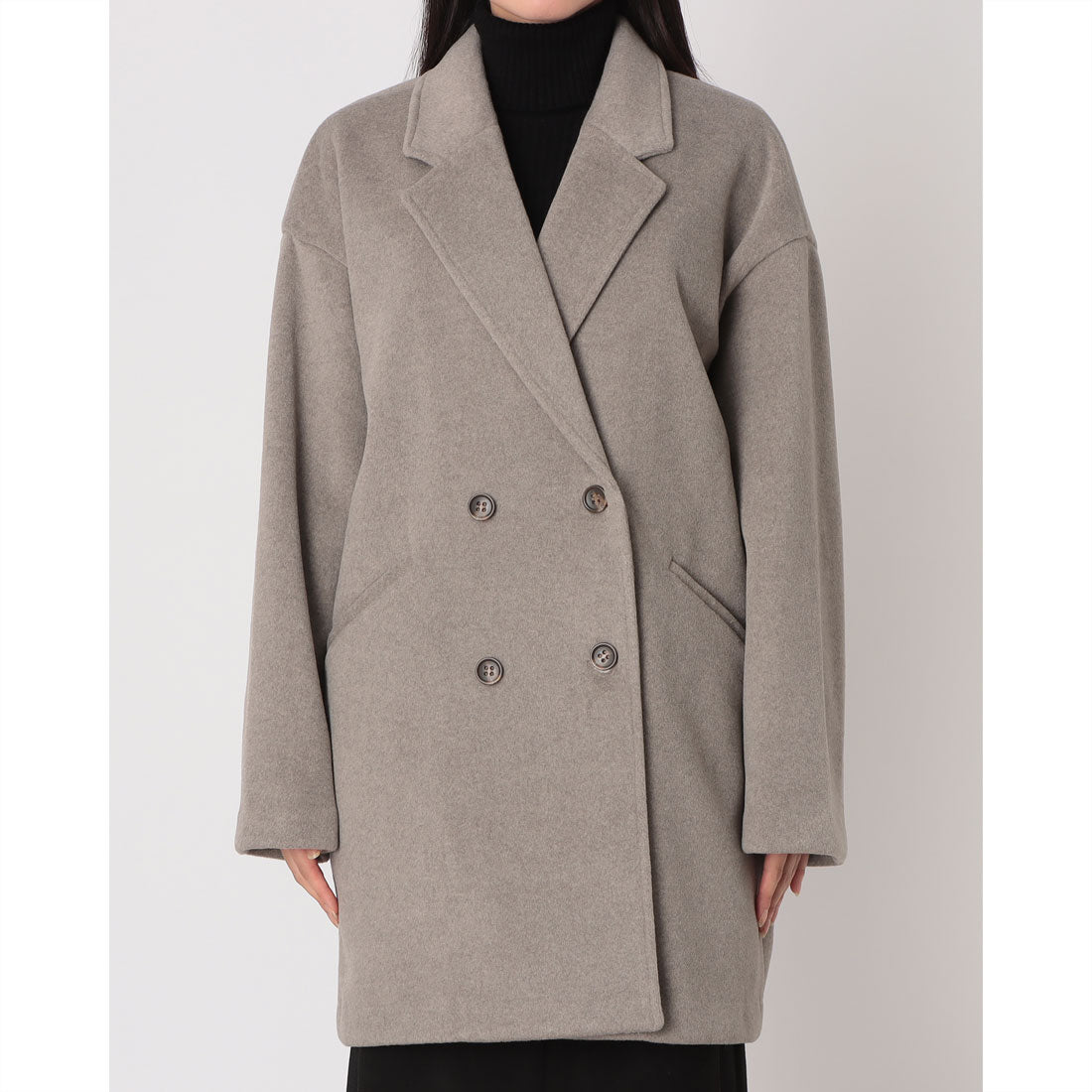 インタープラネット INTERPLANET ニットビーバーピーコート （グレー） グレー