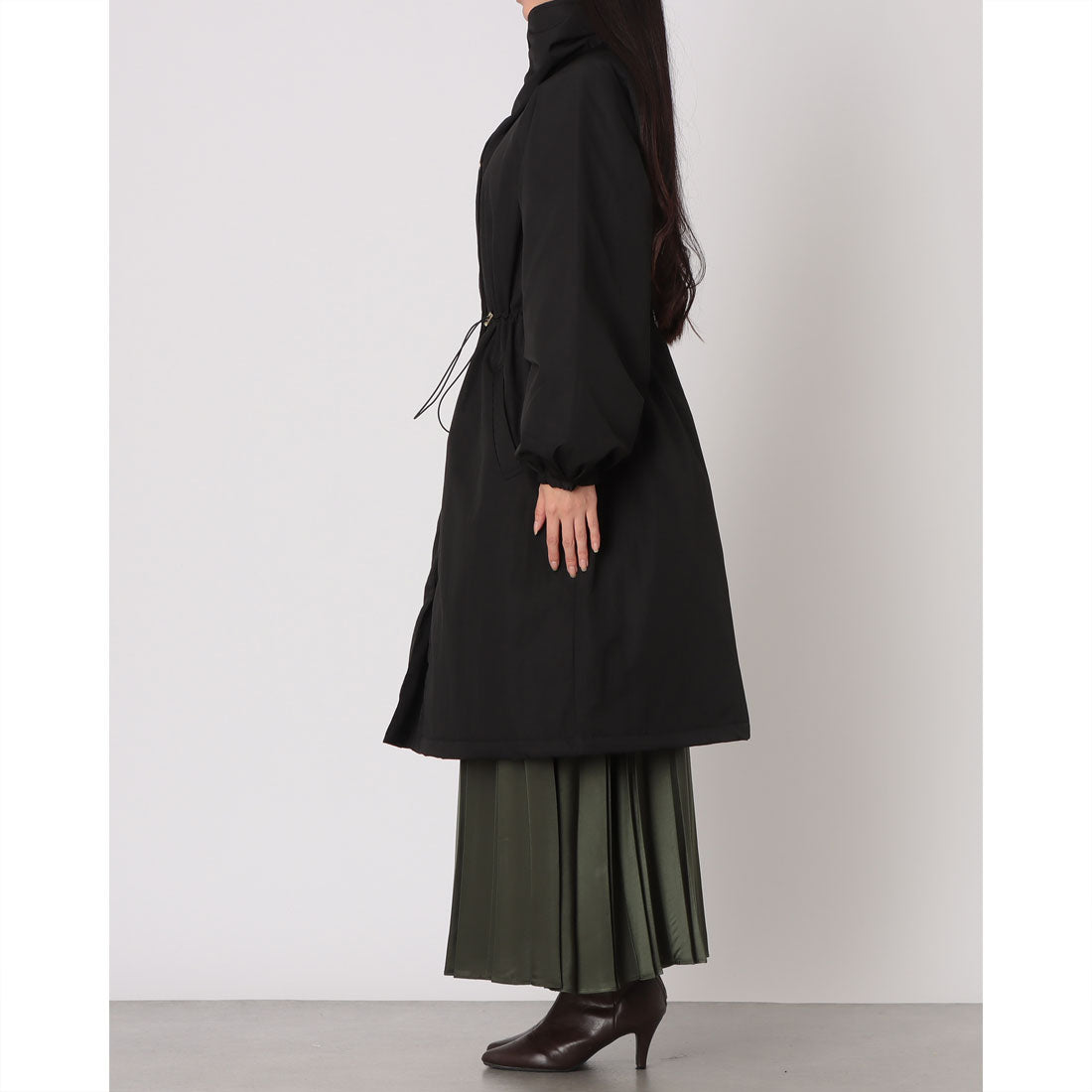 インタープラネット INTERPLANET ウ゛ィンテージクロスZIPロングコート （ブラック） ブラック