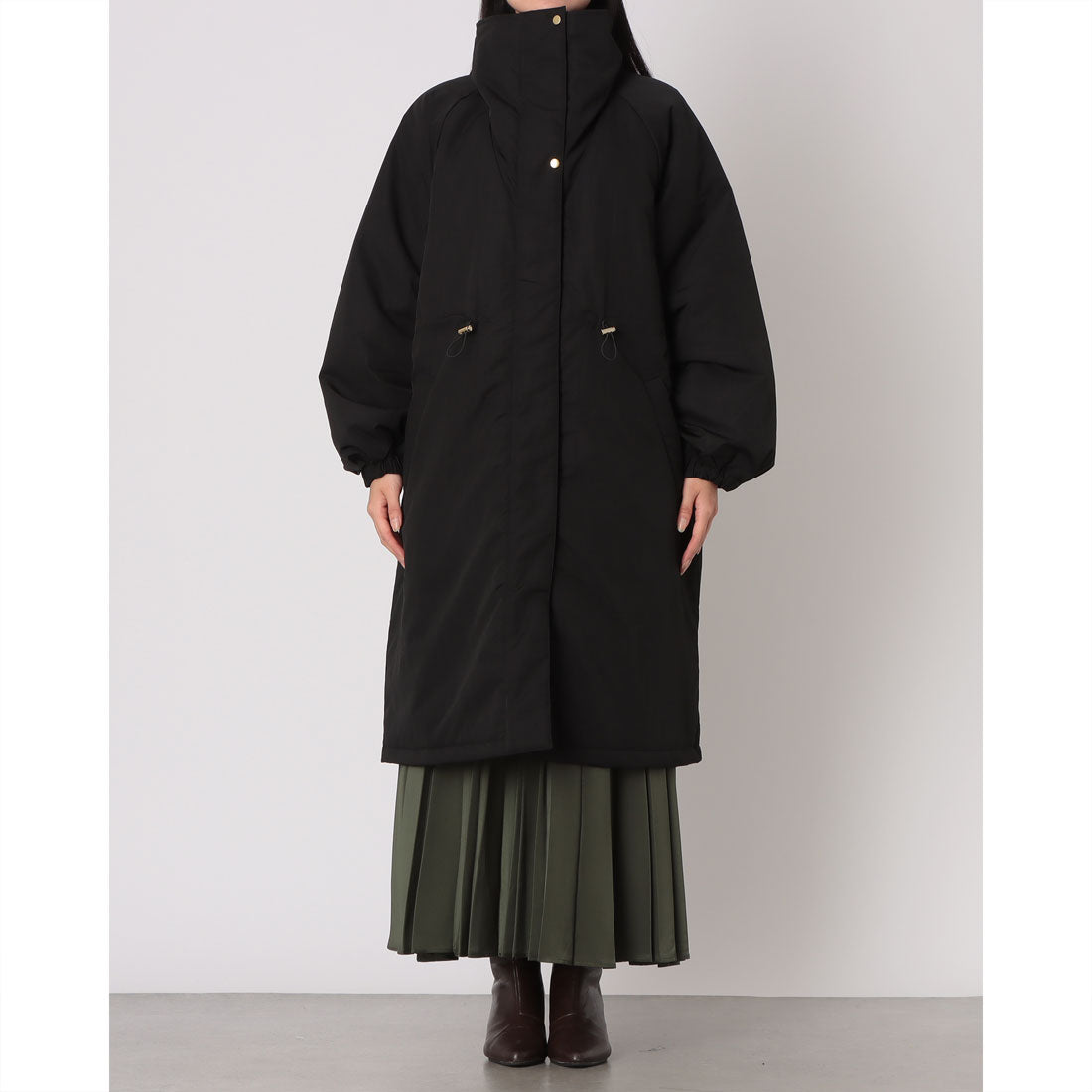 インタープラネット INTERPLANET ウ゛ィンテージクロスZIPロングコート （ブラック） ブラック