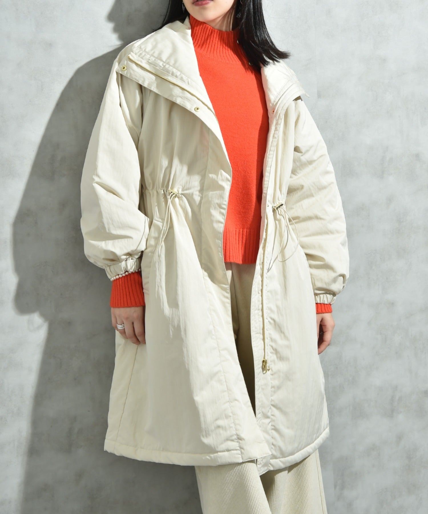 インタープラネット INTERPLANET ウ゛ィンテージクロスZIPロングコート （ブラック） ブラック