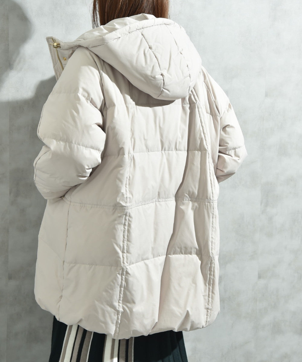 インタープラネット INTERPLANET ストレッチフードミドルピュアダウン （グレージュ） グレージュ