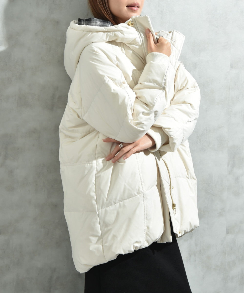 インタープラネット INTERPLANET ストレッチフードミドルピュアダウン （グレージュ） グレージュ