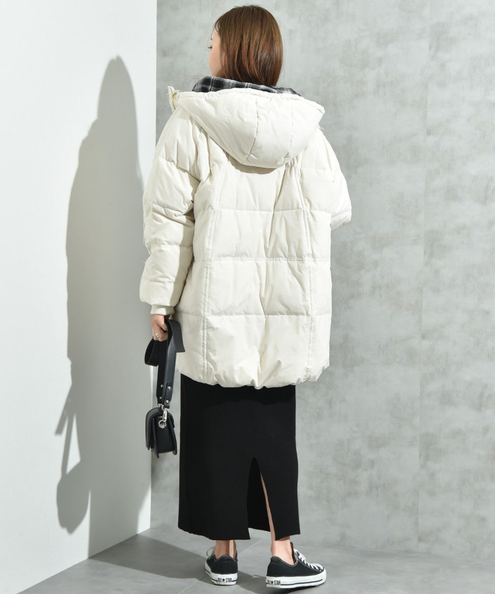 インタープラネット INTERPLANET ストレッチフードミドルピュアダウン （グレージュ） グレージュ