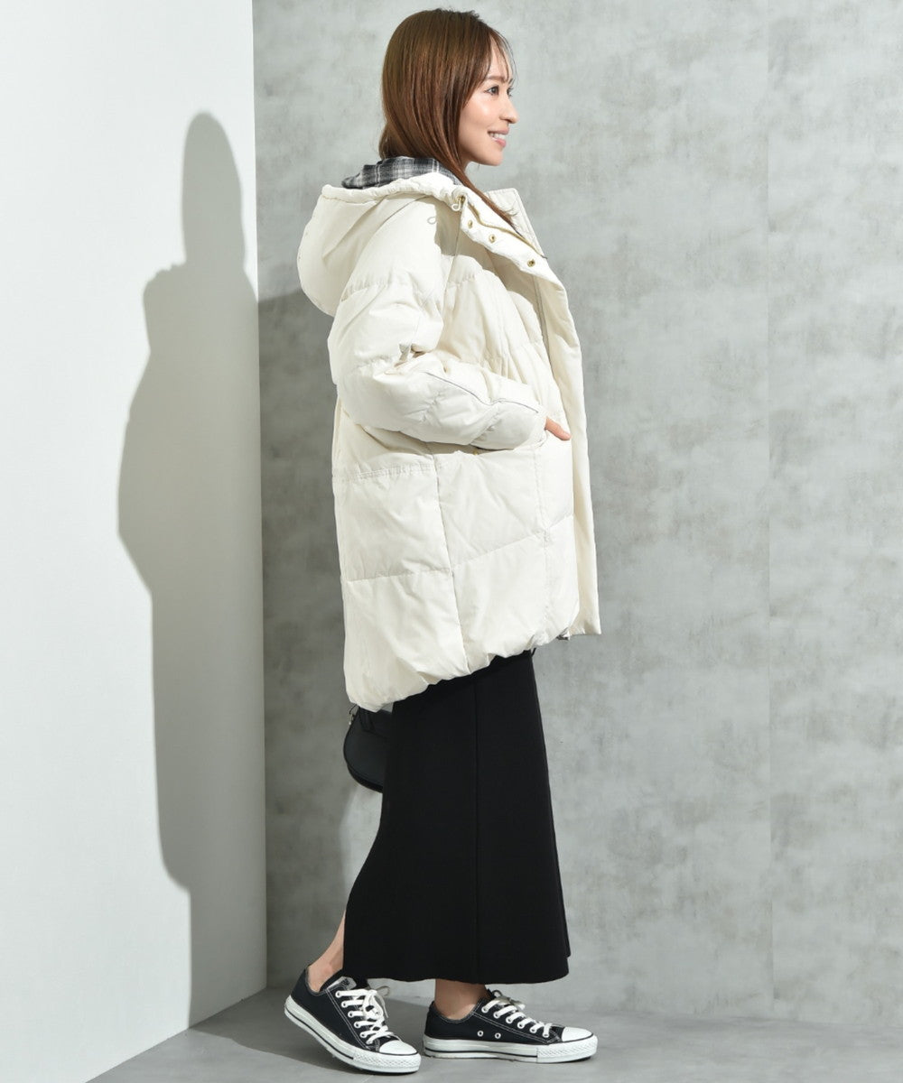 インタープラネット INTERPLANET ストレッチフードミドルピュアダウン （グレージュ） グレージュ