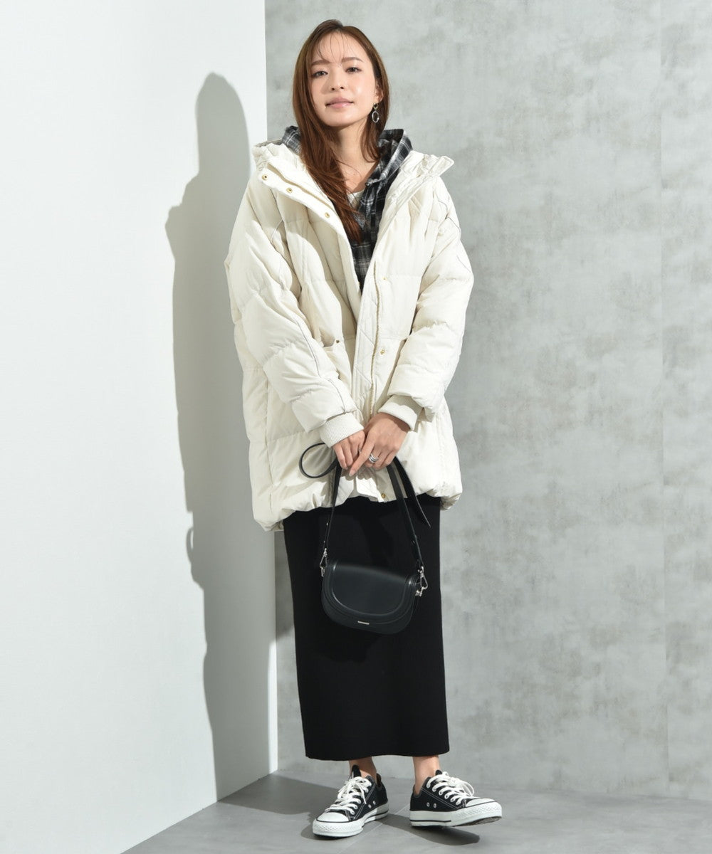 インタープラネット INTERPLANET ストレッチフードミドルピュアダウン （グレージュ） グレージュ