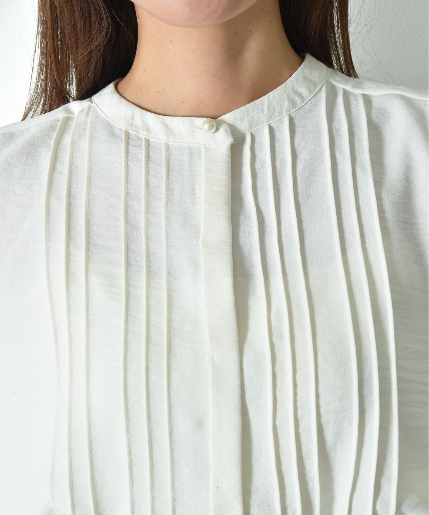 インタープラネット INTERPLANET ポーラピンタックブラウス （ブラック） ブラック