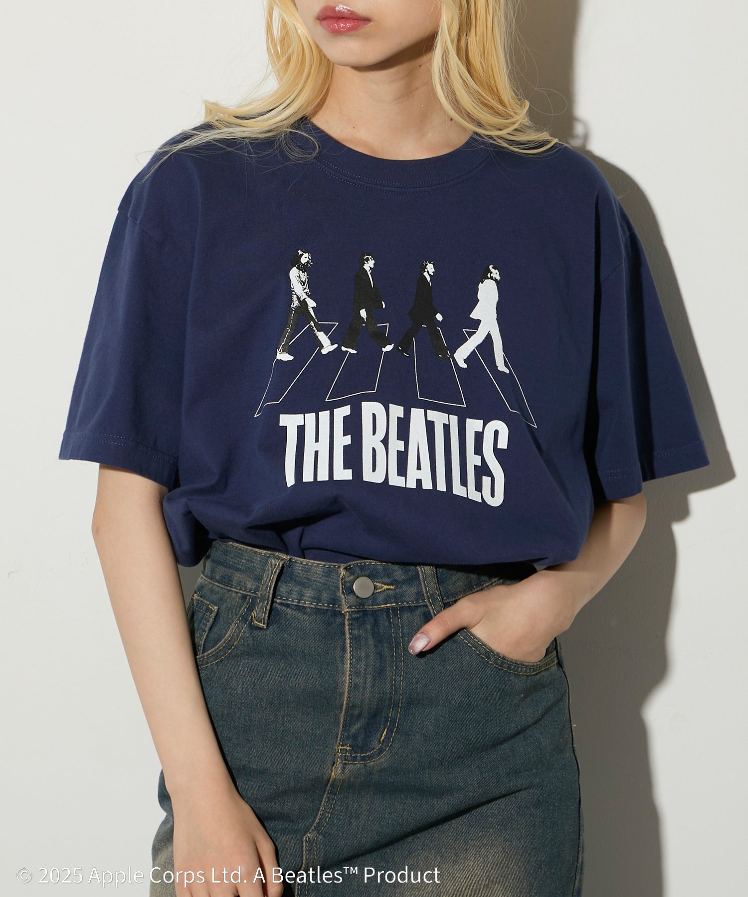 グッドロックスピード GOOD ROCK SPEED バンドTシャツ THE BEATLES （ネイビー） ネイビー