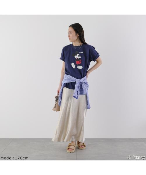 GOODROCKSPEED 半袖Tシャツ / MICKEY MOUSE / DESING 25FDS002W （ネイビー） ネイビー
