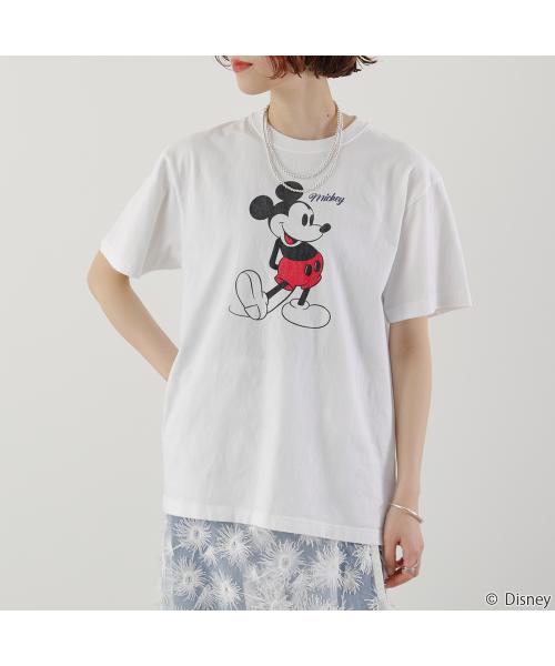 GOODROCKSPEED 半袖Tシャツ / MICKEY MOUSE / DESING 25FDS002W （ネイビー） ネイビー