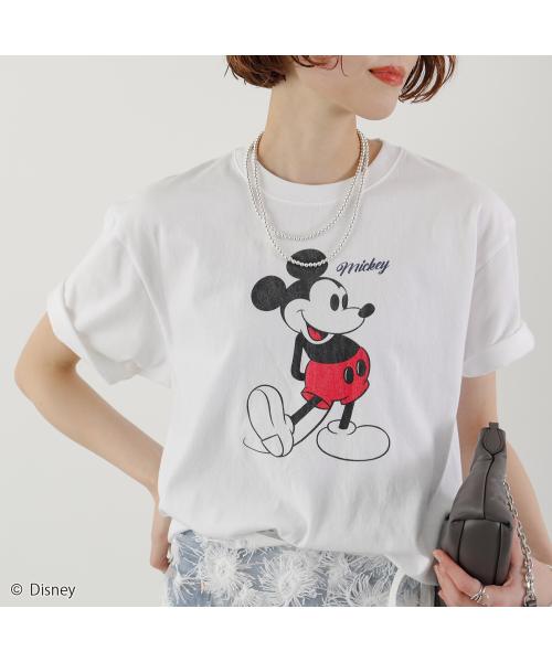 GOODROCKSPEED 半袖Tシャツ / MICKEY MOUSE / DESING 25FDS002W （ネイビー） ネイビー