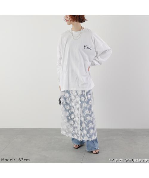 GOODROCKSPEED Tシャツ 25YAL003W YALE UNIVERSITY 長袖 （ホワイト） ホワイト