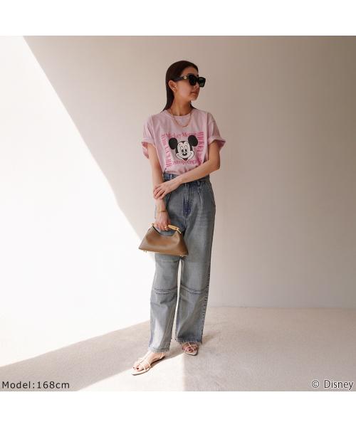GOODROCKSPEED 半袖Tシャツ / MICKEY MOUSE / DESING 25FDS003W （ネイビー） ネイビー