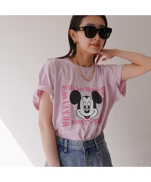 GOODROCKSPEED 半袖Tシャツ / MICKEY MOUSE / DESING 25FDS003W （ネイビー） ネイビー
