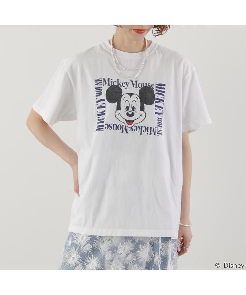 GOODROCKSPEED 半袖Tシャツ / MICKEY MOUSE / DESING 25FDS003W （ネイビー） ネイビー