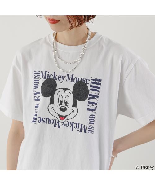 GOODROCKSPEED 半袖Tシャツ / MICKEY MOUSE / DESING 25FDS003W （ホワイト） ホワイト