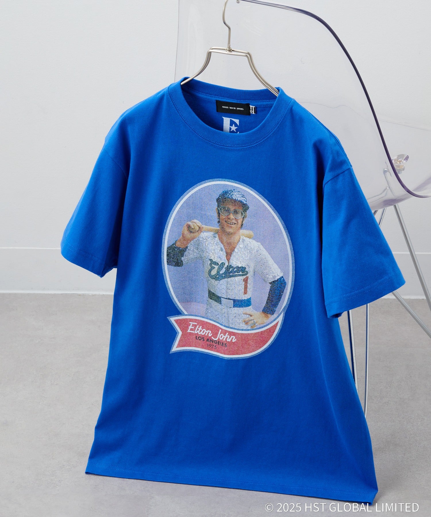 グッドロックスピード GOOD ROCK SPEED バンドTシャツ ELTON JOHN （ブルー） ブルー