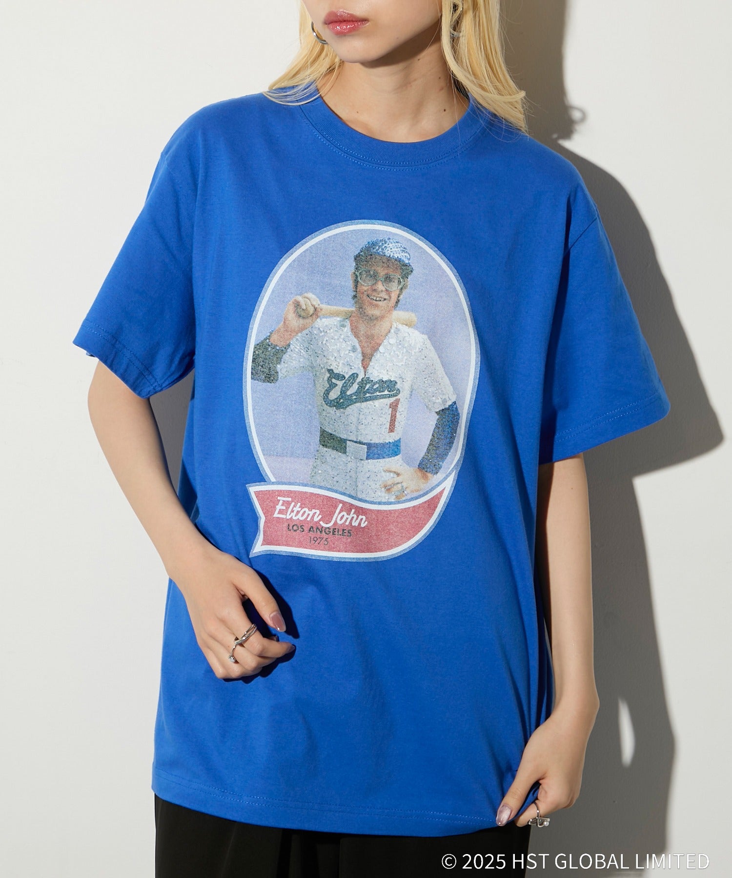 グッドロックスピード GOOD ROCK SPEED バンドTシャツ ELTON JOHN （ブルー） ブルー