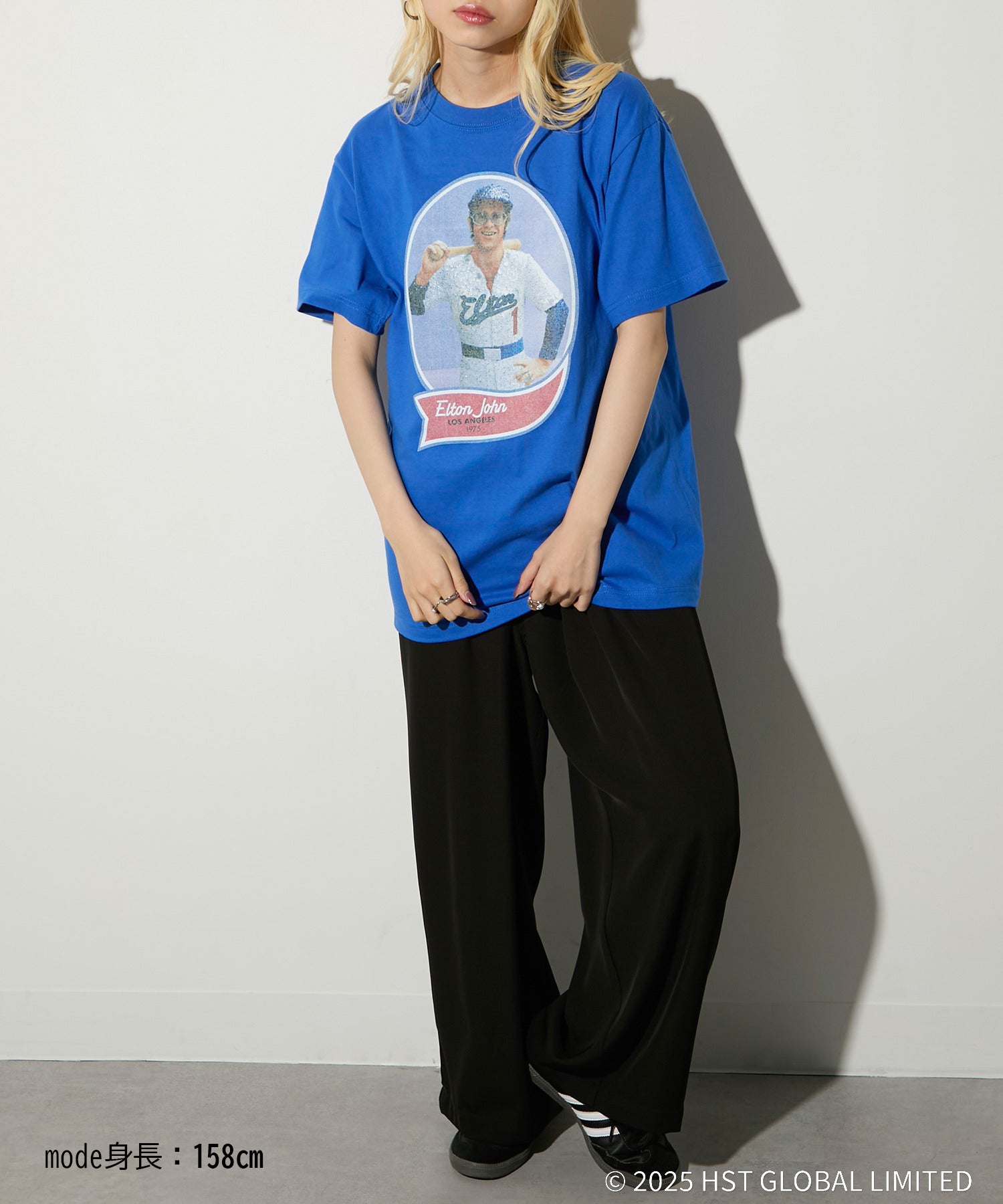 グッドロックスピード GOOD ROCK SPEED バンドTシャツ ELTON JOHN （ブルー） ブルー