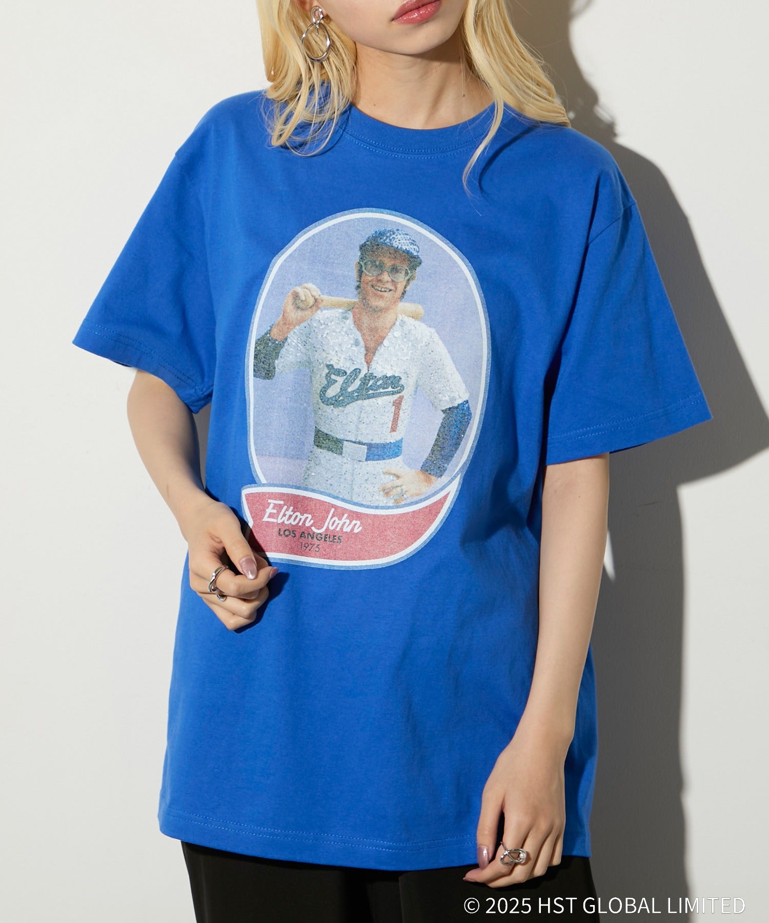 グッドロックスピード GOOD ROCK SPEED バンドTシャツ ELTON JOHN （ブルー） ブルー