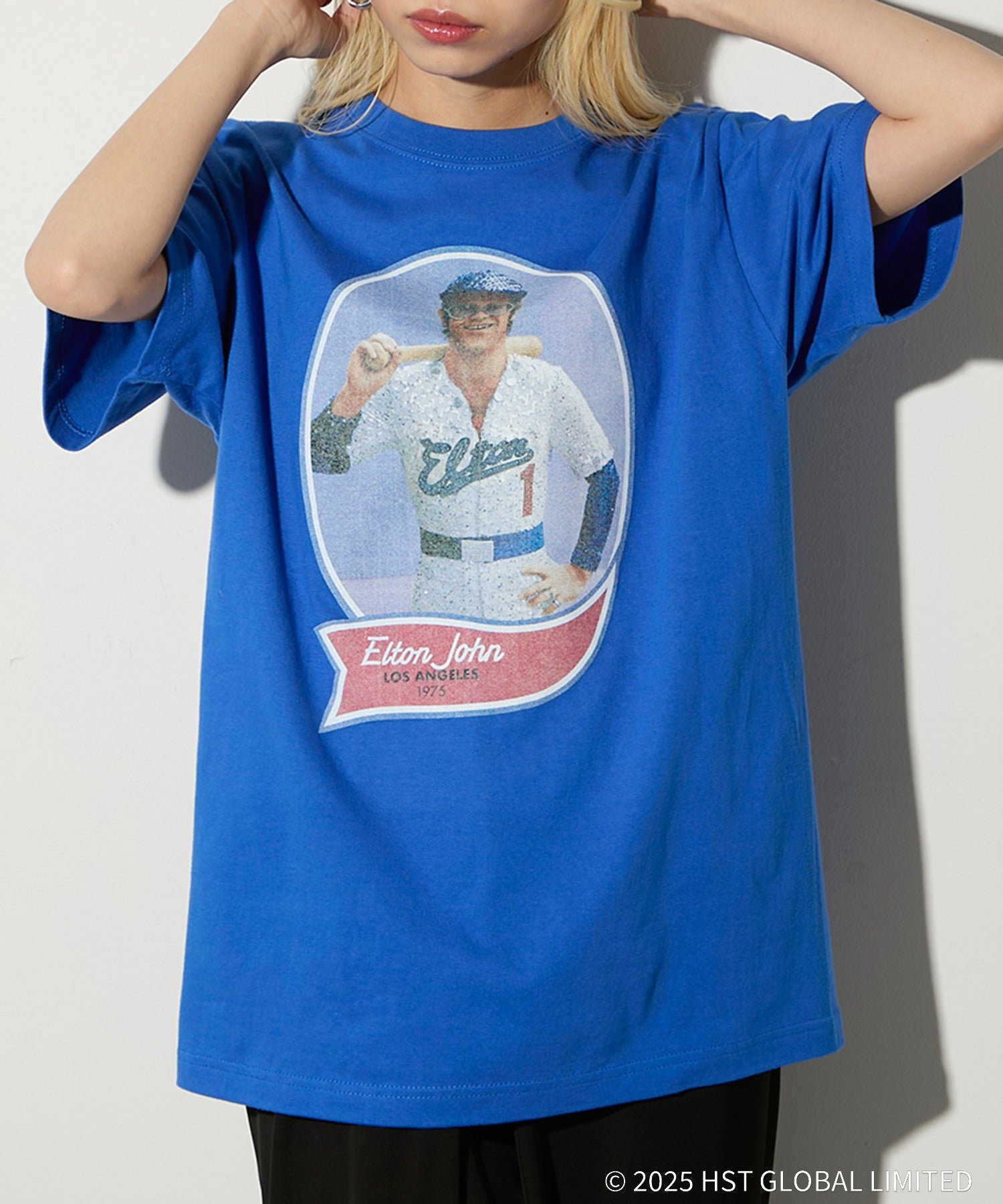 グッドロックスピード GOOD ROCK SPEED バンドTシャツ ELTON JOHN （ブルー） ブルー