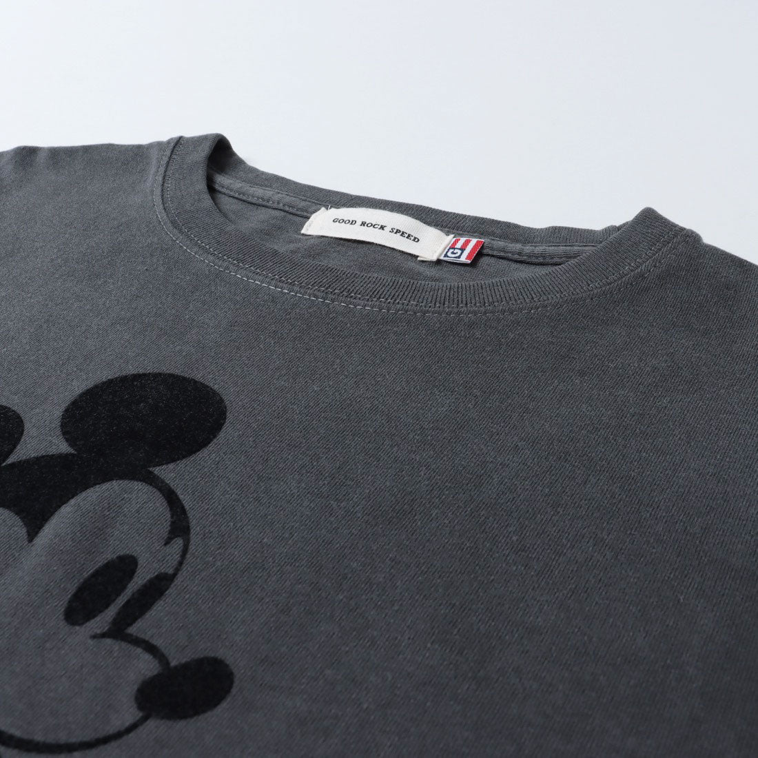 グッドロックスピード GOOD ROCK SPEED Disney / Mickey Mouse ミッキーマウス / ヴィンテージライクTシャツ （ブラウン） ブラウン