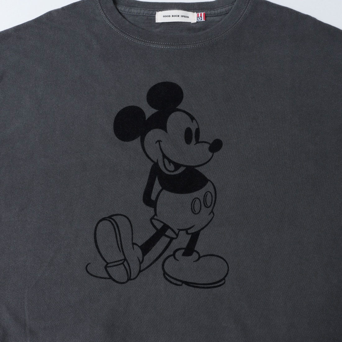 グッドロックスピード GOOD ROCK SPEED Disney / Mickey Mouse ミッキーマウス / ヴィンテージライクTシャツ （ブラウン） ブラウン