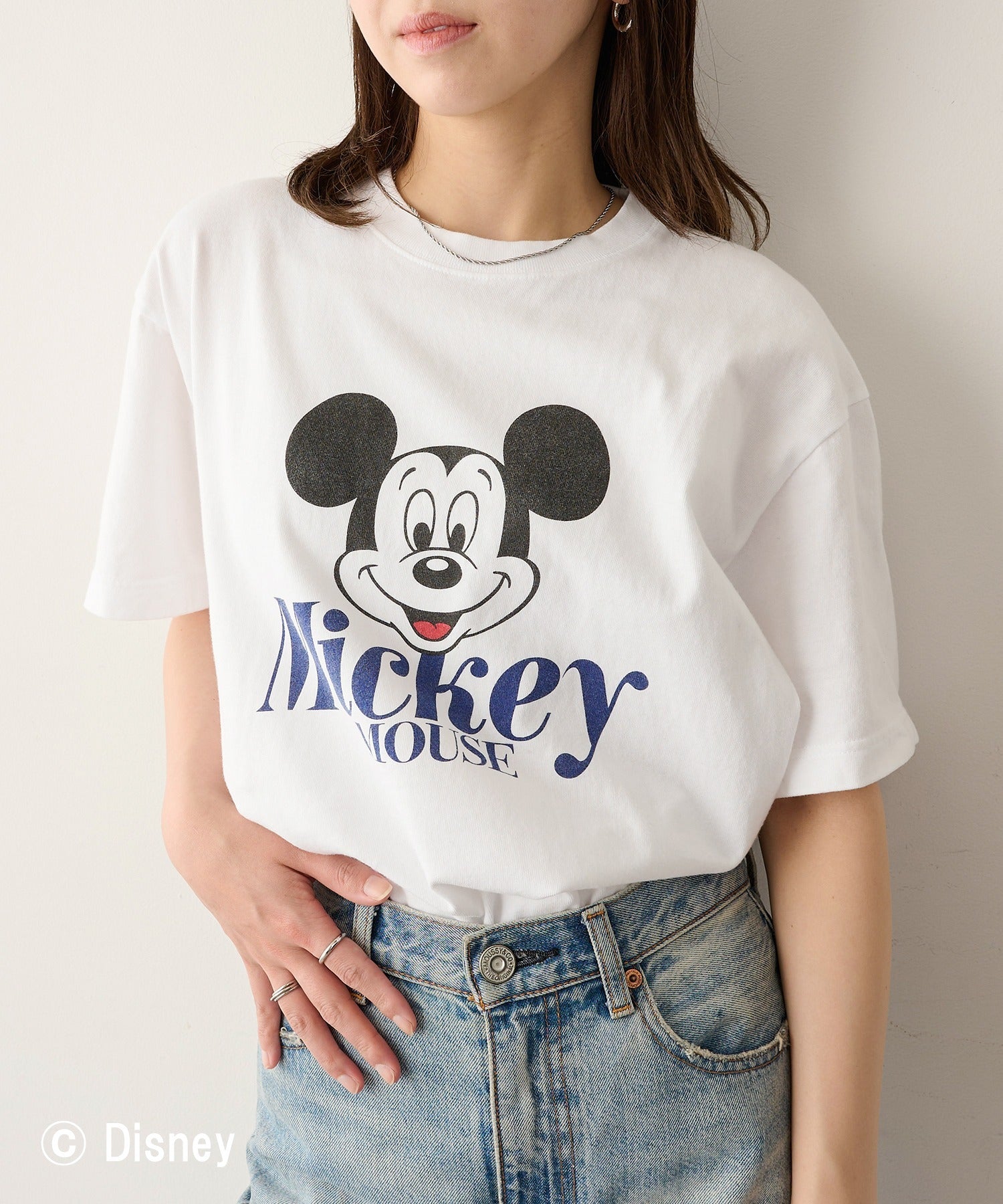 グッドロックスピード GOOD ROCK SPEED Disney / Mickey Mouse ミッキーマウス / Tシャツ （ホワイト） ホワイト