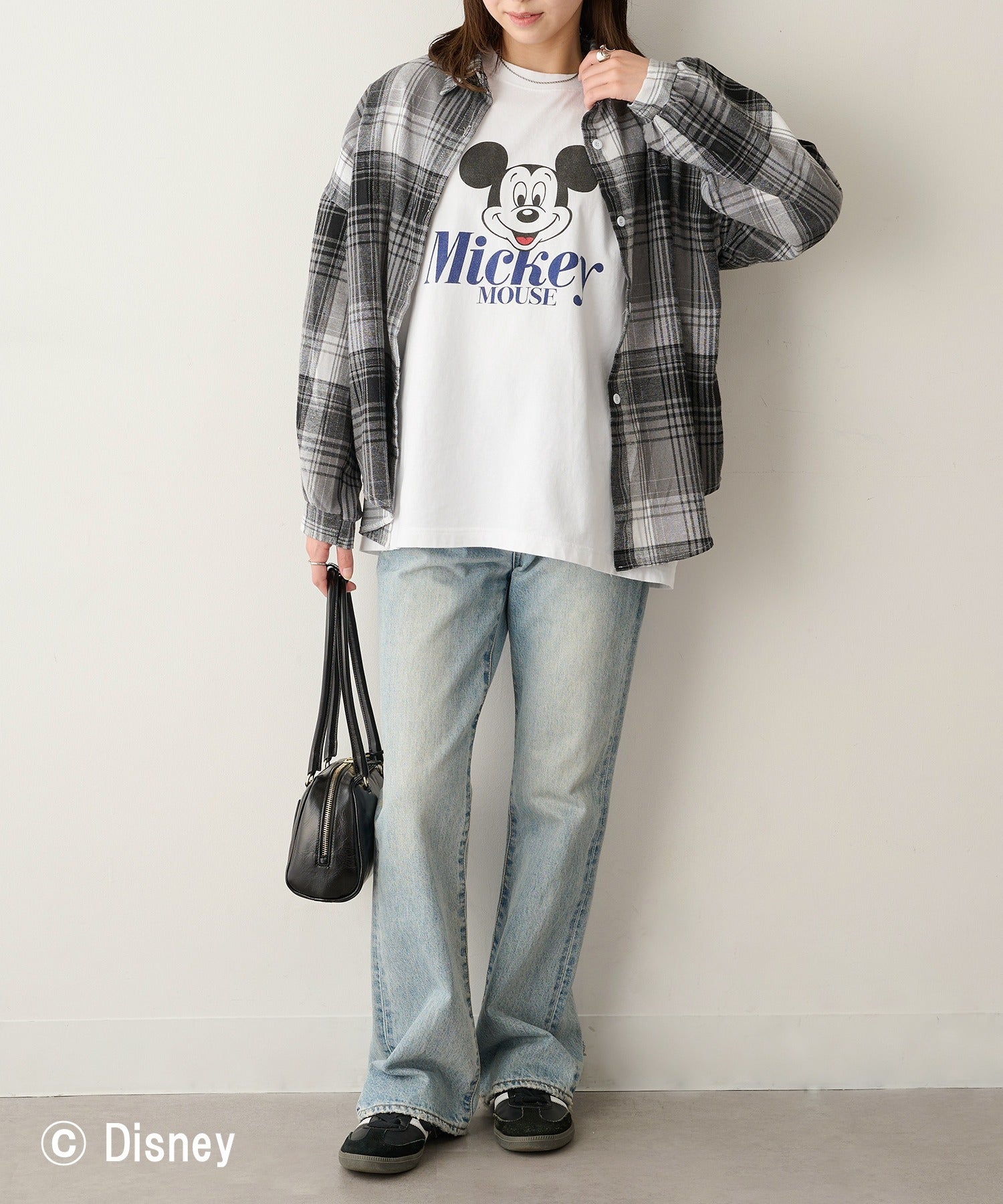 グッドロックスピード GOOD ROCK SPEED Disney / Mickey Mouse ミッキーマウス / Tシャツ （ホワイト） ホワイト