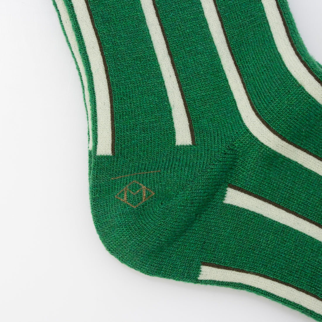 マルコモンド MARCOMONDE ストライプソックス SC25A-009 ”Turkey” pattern 09 靴下 ソックス （グリーン） グリーン