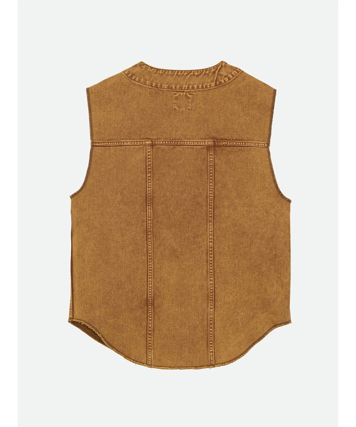 ナウンレス NOUNLESS VINTAGE LIKE DENIM VEST JACKET （LIME） LIME
