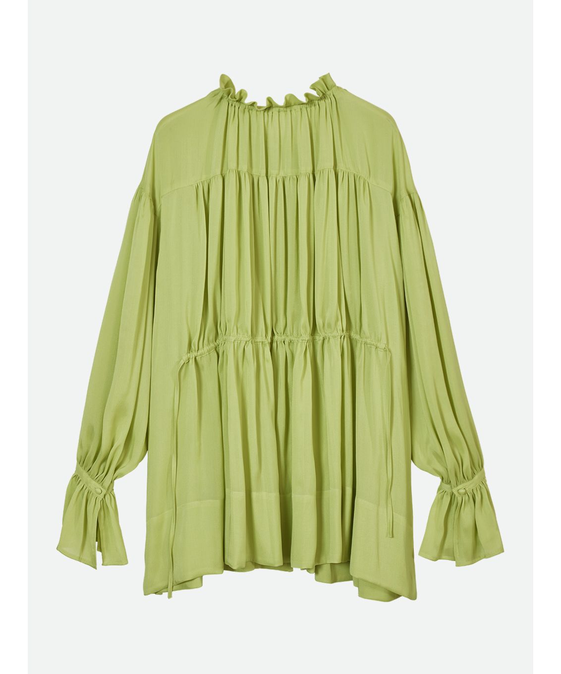 ナウンレス NOUNLESS GATHER FLUFFY TUNIC BLOUSE （NOIR） NOIR