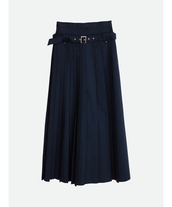 ナウンレス NOUNLESS DOUBLE LOW WAIST SKIRT （NAVY） NAVY