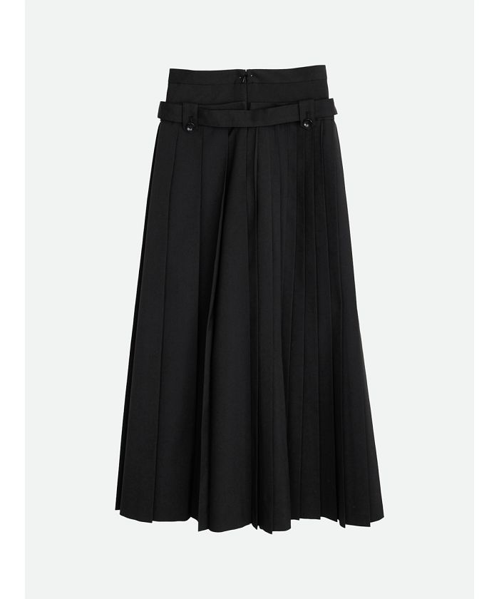 ナウンレス NOUNLESS DOUBLE LOW WAIST SKIRT （NAVY） NAVY