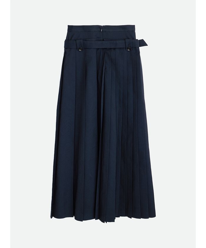 ナウンレス NOUNLESS DOUBLE LOW WAIST SKIRT （NAVY） NAVY