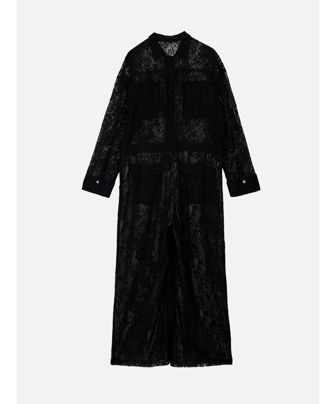 ナウンレス NOUNLESS LOOSE LACE JUMPSUIT （MILK） MILK