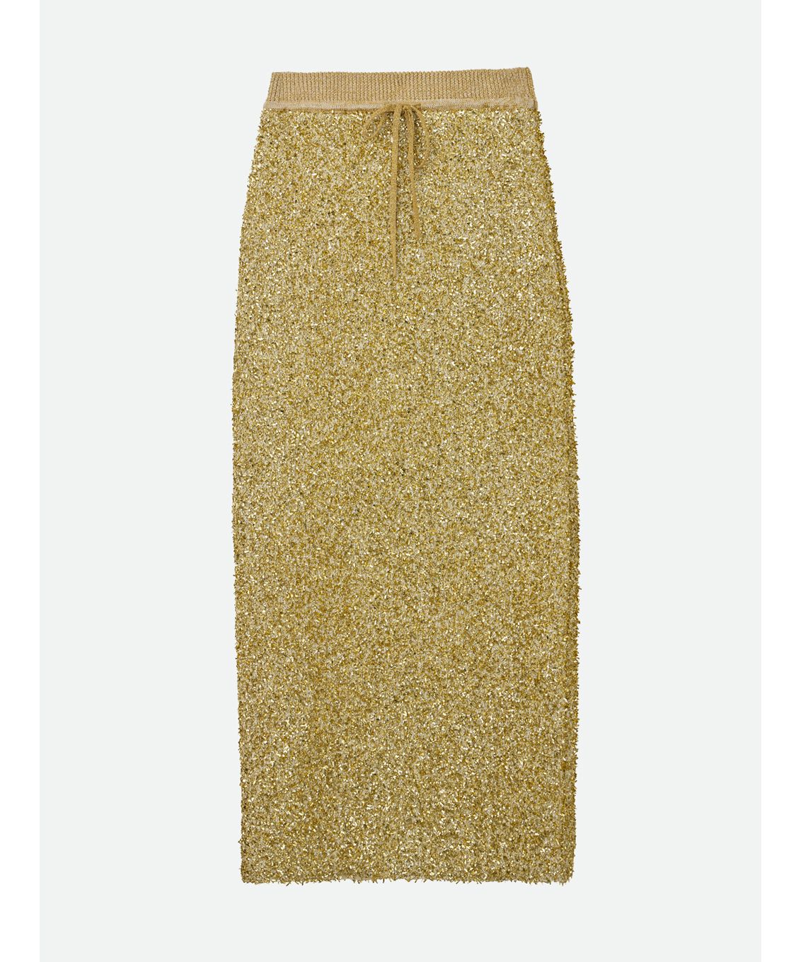 ナウンレス NOUNLESS GLITTER TAPE YARN KNIT SKIRT （GOLD） GOLD