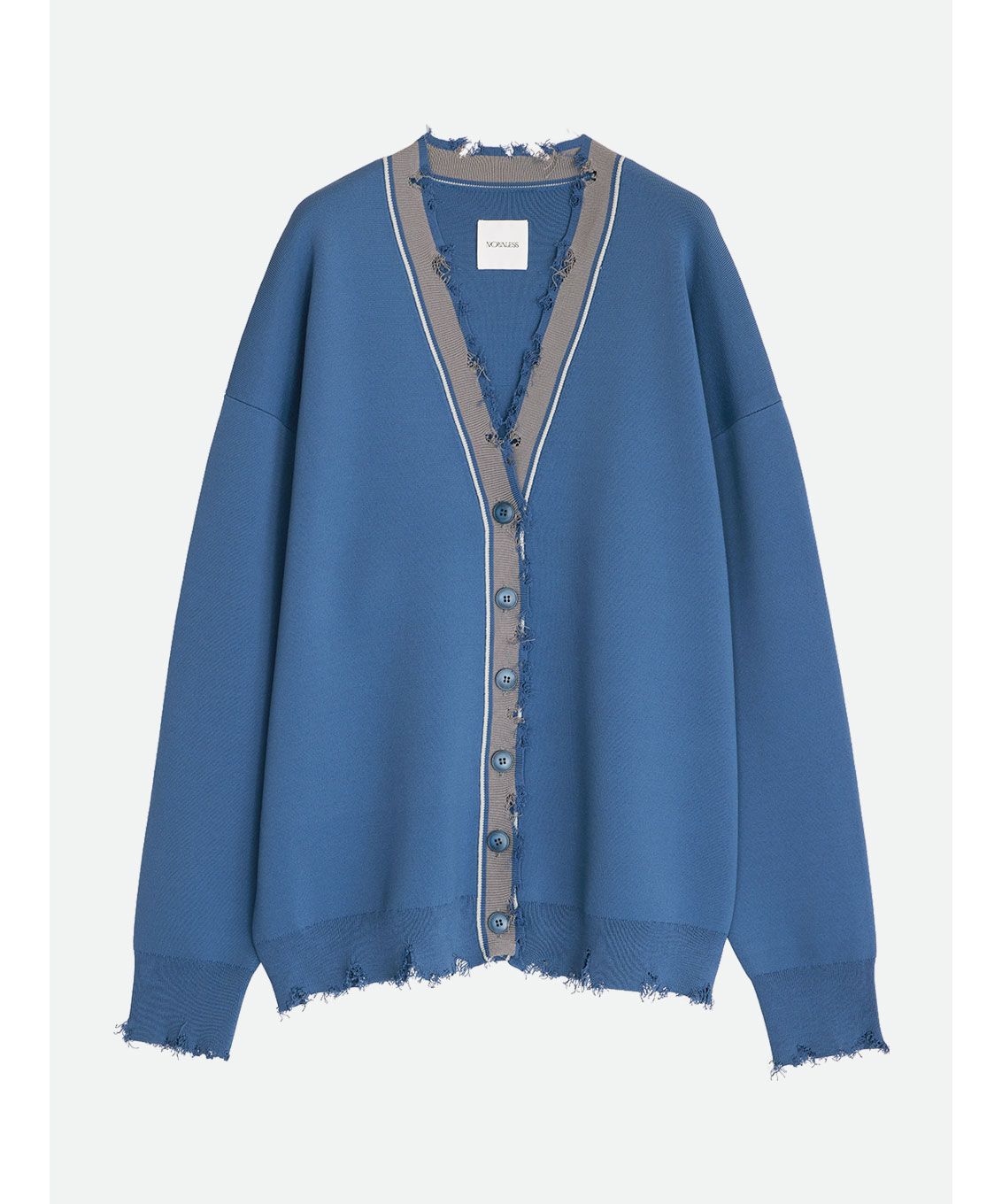 ナウンレス NOUNLESS 【セットアップ対応商品】GRUNGE TILDEN KNIT CARDIGAN （BLUE） BLUE
