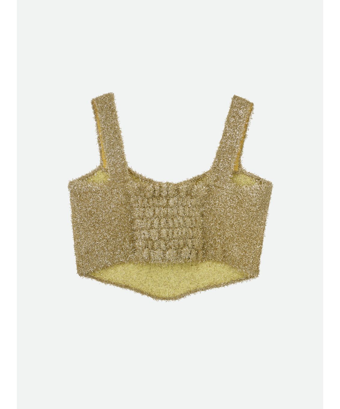 ナウンレス NOUNLESS GLITTER KNIT BUSTIER
