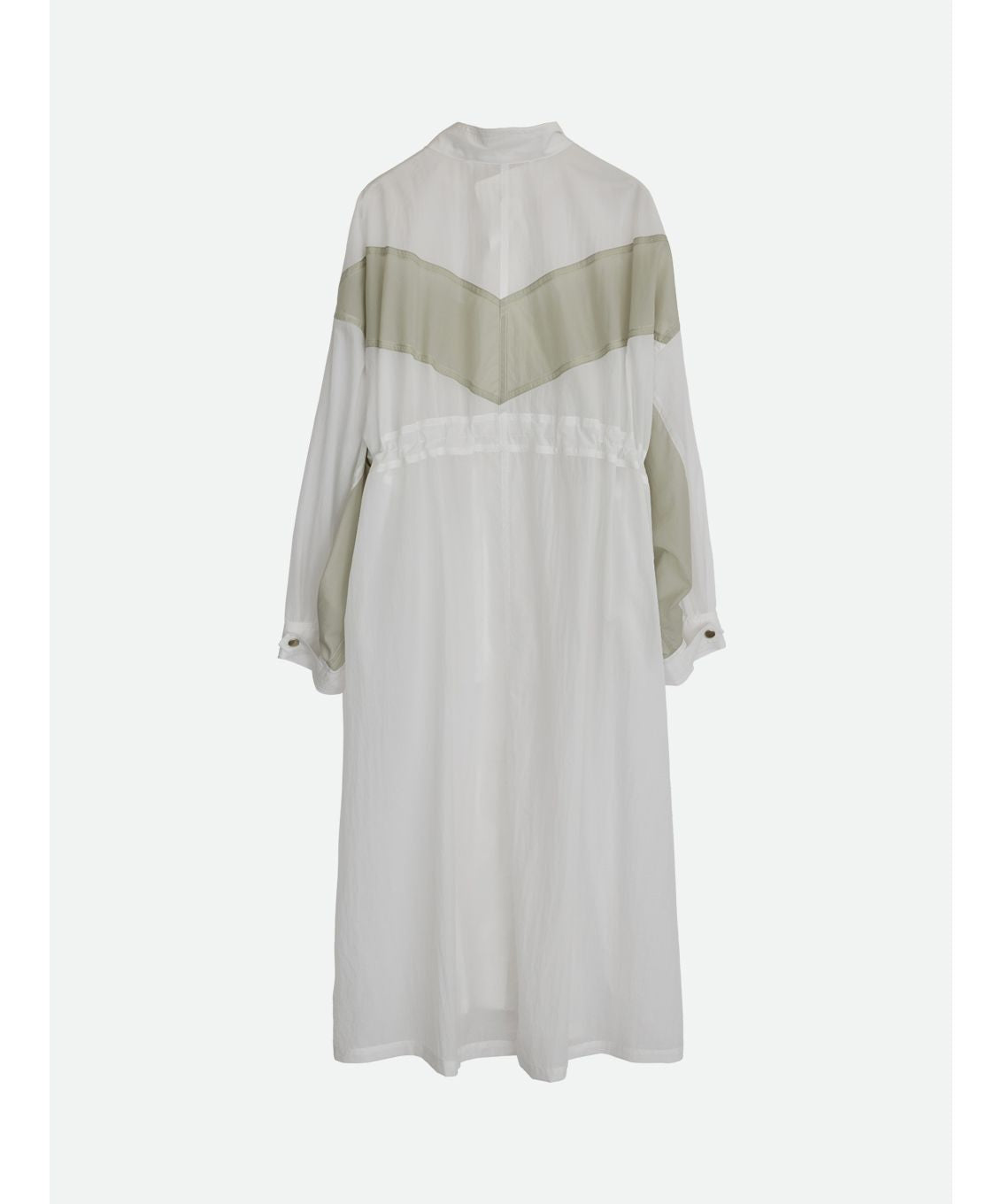 NOUNLESS SHEER DRAWSTRING OVER COAT