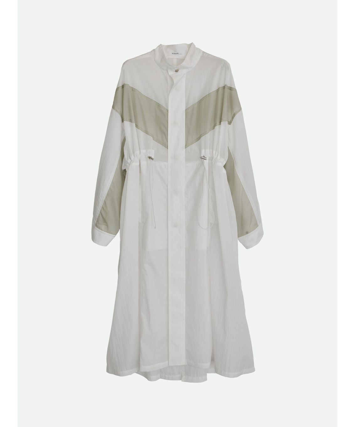 NOUNLESS SHEER DRAWSTRING OVER COAT